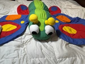Wesco GIANT Vintage Butterfly Plush Toy Dolll Lounge Pillow Cushion